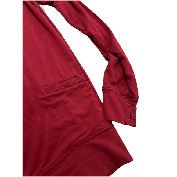 California Cowboy Unisex Sz Large Deep Red Wagyu Fleece Sweatshirt Bamboo - Picture 9 of 9